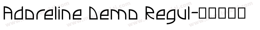 Adoreline Demo Regul字体转换